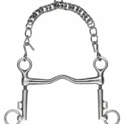 Clearance Mors de bride branches courtes inox satin à pompe  - Mors Et Embouchures