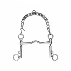 Clearance Mors de bride branches courtes inox satin à pompe  - Mors Et Embouchures