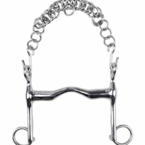 New Mors de bride en inox 18mm chaîne 7cm Mors Et Embouchures