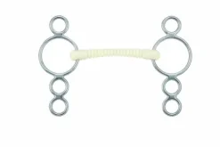 Best Mors droit ribbed 4 anneaux - Mors Et Embouchures