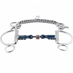 Best Mors Felipe blue steel avec anneaux en cuivre - Jump'in Mors Et Embouchures