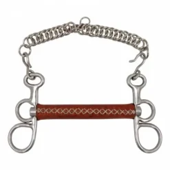 Best Mors inox coup de poing recouvert cuir Mors Et Embouchures