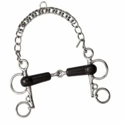 Discount Mors Pelham brisé avec caouthcouc et branches courtes - Mors Et Embouchures