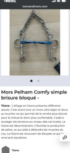 Clearance Mors pelham comfy simple brisure bomber 125 Mors Et Embouchures
