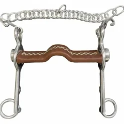 Outlet Mors Pelham plat inclinable cuir - Jump'in Mors Et Embouchures