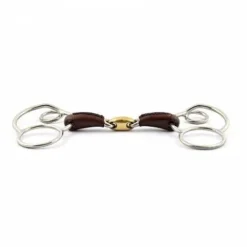 Online Mors Pessoa allemand double brisure recouvert de cuir - Mors Et Embouchures