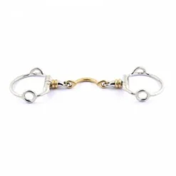 New Mors releveur à olives double brisure à rouleaux avec passage de langue Mors Et Embouchures