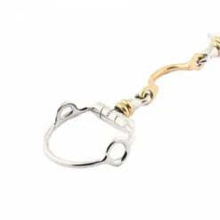 New Mors releveur à olives double brisure à rouleaux avec passage de langue Mors Et Embouchures