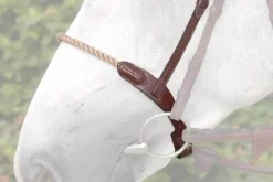 Outlet Muserolle en corde blanche  de chez Dy'on Bridons Et Brides·Muserolle