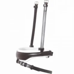 Online Muserolle marron doublée blanc - Bridons Et Brides·Muserolle