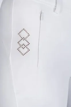 New Pantalon Alexis blanc rosegold Femme La Cavalière En Concours|La Femme En Concours