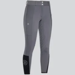 New Pantalon d'équitation Dressage Full Grip Anthracite - Femme Tenue D'Équitation Femme·Pantalons Femme