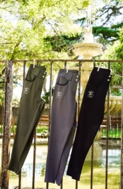 Pantalon d'équitation hiver Alpha Gris - - Tissu épais Femme Tenue D'Équitation Femme·Pantalons Femme