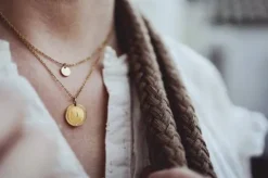 Hot Pendentif avec médaille personnalisée et zirconia - Bijoux