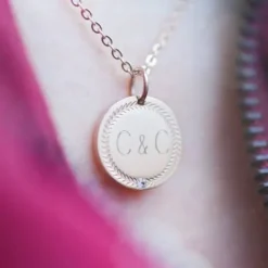 Hot Pendentif avec médaille personnalisée et zirconia - Bijoux