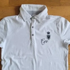 New Polo Blanc Enfant Tenue D'Équitation Enfant·Polos Et Chemises