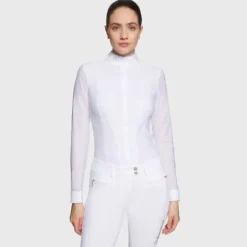 Discount Polo Concours Manches Longues Marina SS25 Femme La Cavalière En Concours|La Femme En Concours