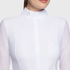 Discount Polo Concours Manches Longues Marina SS25 Femme La Cavalière En Concours|La Femme En Concours