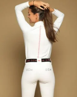 Discount Polo concours manches longues Victor - - Confort technique Femme La Cavalière En Concours|La Femme En Concours