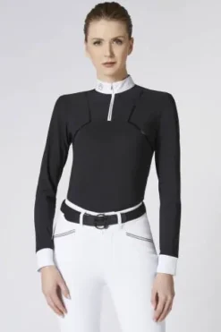 Discount Polo de competition Mereta Shirt - Femme La Cavalière En Concours|La Femme En Concours