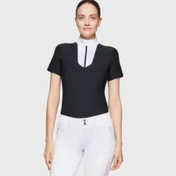 Clearance Polo de concours Apolline Premium FW25 - - Cristaux Swarovskis Femme La Cavalière En Concours|La Femme En Concours