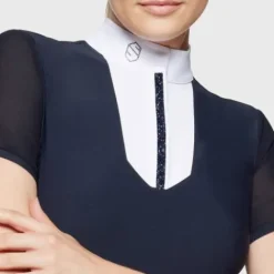 Clearance Polo de concours Apolline Premium FW25 - - Cristaux Swarovskis Femme La Cavalière En Concours|La Femme En Concours