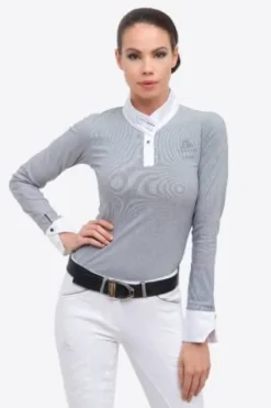 Polo de concours ASHY - - Élégance intemporelle Femme La Cavalière En Concours|La Femme En Concours