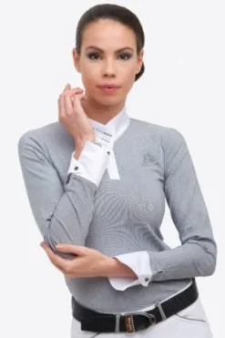 Polo de concours ASHY - - Élégance intemporelle Femme La Cavalière En Concours|La Femme En Concours