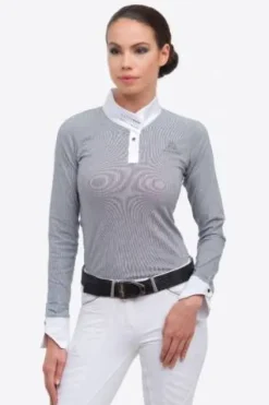 Polo de concours ASHY - - Élégance intemporelle Femme La Cavalière En Concours|La Femme En Concours