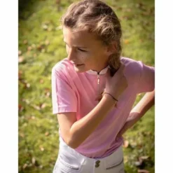 Hot Polo de concours blanc manches courtes - Charlie Enfant Les Jeunes En Concours|Les Enfants En Concours