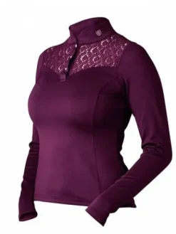 Online Polo de concours Champion Top Purple White - Femme La Cavalière En Concours|La Femme En Concours