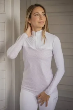 Discount Polo de concours Debbie mesh manches longues - Femme La Cavalière En Concours|La Femme En Concours
