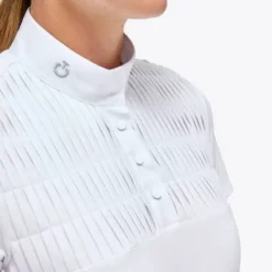 Discount Polo de concours Jersey S/S Pleated Bib  - Femme La Cavalière En Concours|La Femme En Concours