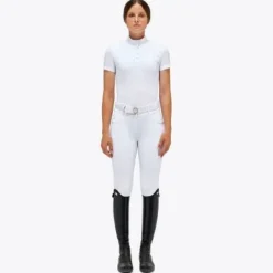 Discount Polo de concours Jersey S/S Pleated Bib  - Femme La Cavalière En Concours|La Femme En Concours