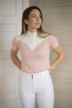 Hot Polo de concours Las Honey - - manches courtes Femme La Cavalière En Concours|La Femme En Concours