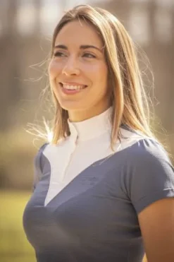 Hot Polo de concours Las Honey - - manches courtes Femme La Cavalière En Concours|La Femme En Concours