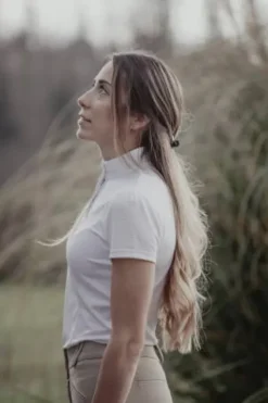 Hot Polo de concours Las Honey - - manches courtes Femme La Cavalière En Concours|La Femme En Concours