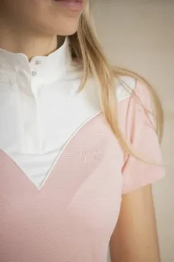 Hot Polo de concours Las Honey - - manches courtes Femme La Cavalière En Concours|La Femme En Concours