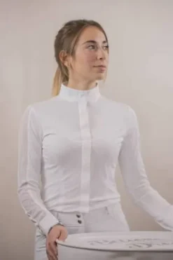 Best Polo de concours Las Honey manches longues - PENELOPE COLLECTION Femme La Cavalière En Concours|La Femme En Concours