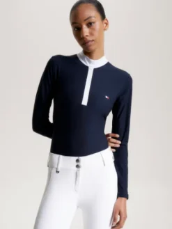 Polo de concours manches longues Chelsea Cooling - Femme La Cavalière En Concours|La Femme En Concours