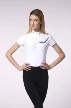 Discount Polo de concours manches courtes Seychelles - Femme La Cavalière En Concours|La Femme En Concours