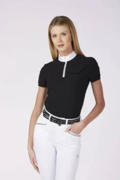 Discount Polo de concours manches courtes Seychelles - Femme La Cavalière En Concours|La Femme En Concours