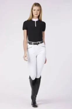 Discount Polo de concours manches courtes Seychelles - Femme La Cavalière En Concours|La Femme En Concours