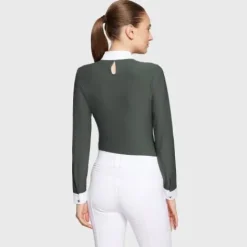 Best Polo de concours manches longues Aloise FW25 - - Tissu respirant Femme La Cavalière En Concours|La Femme En Concours