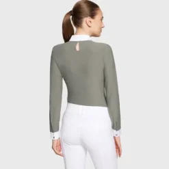 Best Polo de concours manches longues Aloise FW25 - - Tissu respirant Femme La Cavalière En Concours|La Femme En Concours