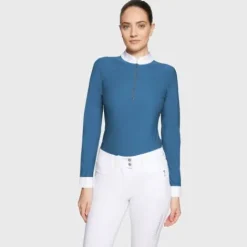 Best Polo de concours manches longues Aloise FW25 - - Tissu respirant Femme La Cavalière En Concours|La Femme En Concours