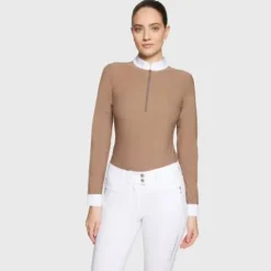 Best Polo de concours manches longues Aloise FW25 - - Tissu respirant Femme La Cavalière En Concours|La Femme En Concours