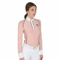 Clearance Polo de concours manches longues slim fit technique - Femme La Cavalière En Concours|La Femme En Concours