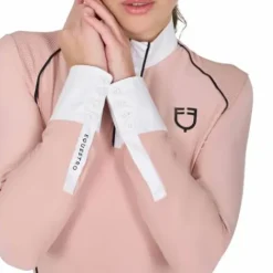 Clearance Polo de concours manches longues slim fit technique - Femme La Cavalière En Concours|La Femme En Concours