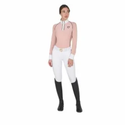Clearance Polo de concours manches longues slim fit technique - Femme La Cavalière En Concours|La Femme En Concours